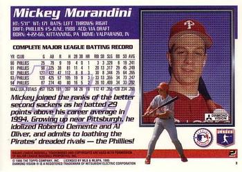 1995 Topps #2 Mickey Morandini Back