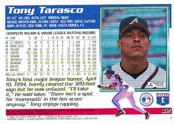 1995 Topps #32 Tony Tarasco Back