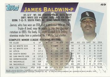 1995 Topps #49 James Baldwin Back