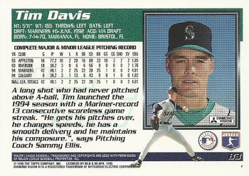 1995 Topps #83 Tim Davis Back