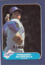 1986 Fleer Classic Miniatures #31 Fernando Valenzuela Front