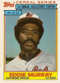 1984 Topps Cereal Series #1 Eddie Murray Front