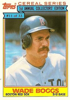 1984 Topps Cereal Series #11 Wade Boggs Front