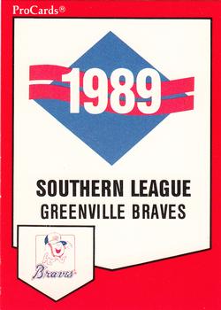 1989 ProCards Minor League Team Sets #1150 Checklist Front