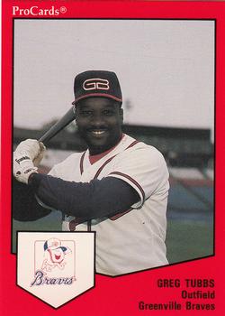 1989 ProCards Minor League Team Sets #1152 Greg Tubbs Front
