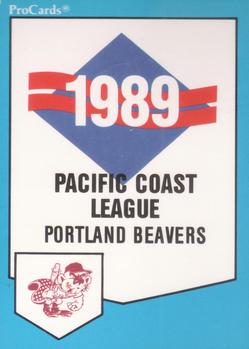 1989 ProCards Minor League Team Sets #207 Checklist Front