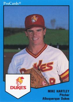 1989 ProCards Minor League Team Sets #67 Mike Hartley Front