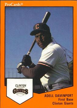 1989 ProCards Minor League Team Sets #882 Adell Davenport Front