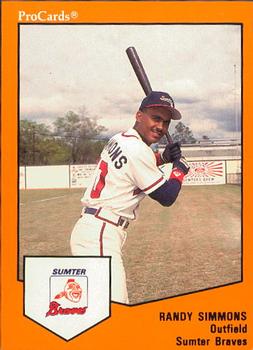 1989 ProCards Minor League Team Sets #1110 Randy Simmons Front