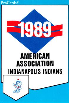 1989 ProCards Minor League Team Sets #1209 Checklist Front