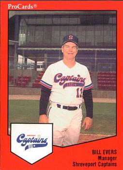 1989 ProCards Minor League Team Sets #1838 Bill Evers Front