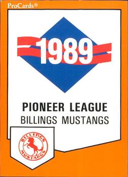 1989 ProCards Minor League Team Sets #2038 Checklist Front