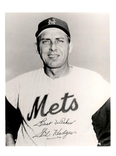 1963 New York Mets 4x5 Photos #NNO Gil Hodges Front