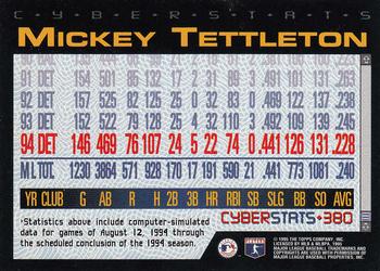1995 Topps - CyberStats (Spectralight) #380 Mickey Tettleton Back