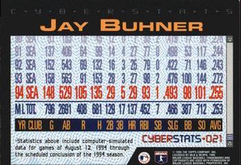 1995 Topps - CyberStats (Spectralight) #021 Jay Buhner Back