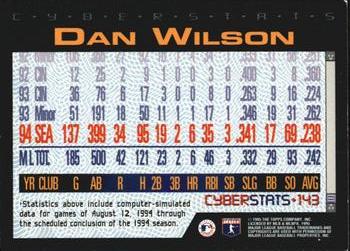 1995 Topps - CyberStats (Spectralight) #143 Dan Wilson Back