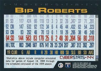 1995 Topps - CyberStats (Spectralight) #144 Bip Roberts Back