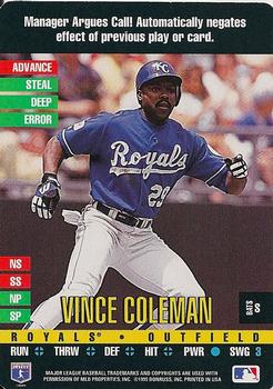 1995 Donruss Top of the Order #NNO Vince Coleman Front
