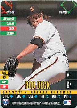 1995 Donruss Top of the Order #NNO Rod Beck Front