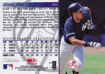 1998 Donruss Collections Donruss - Prized Collections #PC 100 Derek Jeter Back