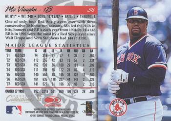 1998 Donruss Collections Donruss - Prized Collections #PC 38 Mo Vaughn Back