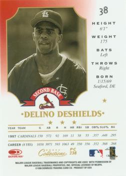 1998 Donruss Collections Leaf - Prized Collections #PC 238 Delino DeShields Back