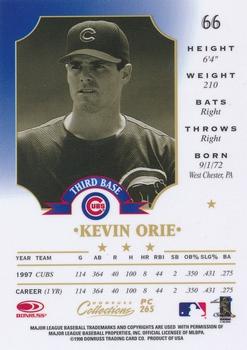 1998 Donruss Collections Leaf - Prized Collections #PC 265 Kevin Orie Back