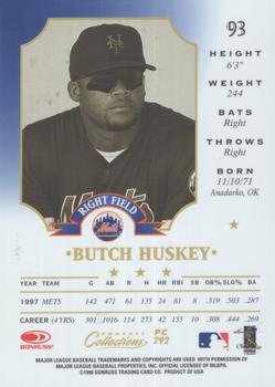 1998 Donruss Collections Leaf - Prized Collections #PC 292 Butch Huskey Back