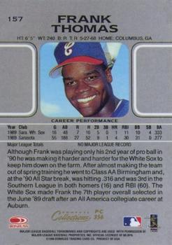 1998 Donruss Collections Leaf - Prized Collections #PC 356 Frank Thomas Back