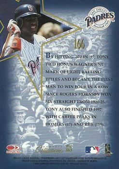 1998 Donruss Collections Leaf - Prized Collections #PC 365 Tony Gwynn Back