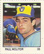 1983 Fleer Stamps #NNO Paul Molitor Front