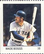 1983 Fleer Stamps #NNO Wade Boggs Front