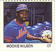 1983 Fleer Stamps #NNO Mookie Wilson Front