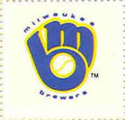 1983 Fleer Stamps #NNO Milwaukee Brewers Front