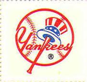1983 Fleer Stamps #NNO New York Yankees Front