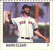1983 Fleer Stamps #NNO Mark Clear Front