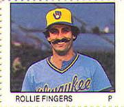 1983 Fleer Stamps #NNO Rollie Fingers Front