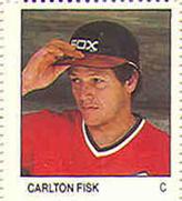 1983 Fleer Stamps #NNO Carlton Fisk Front