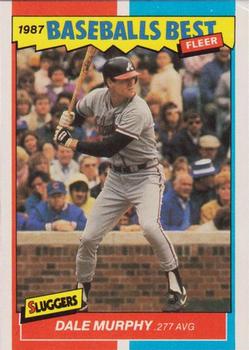 1987 Fleer Baseball's Best Sluggers vs. Pitchers #28 Dale Murphy Front