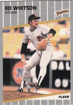1989 Fleer - Glossy #321 Ed Whitson Front