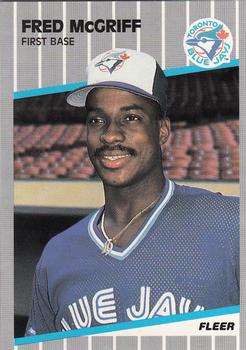1989 Fleer - Glossy #240 Fred McGriff Front