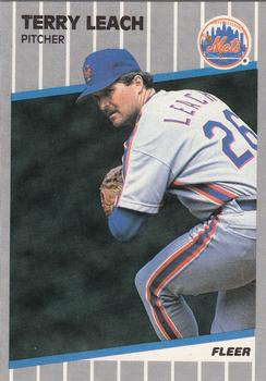 1989 Fleer - Glossy #40 Terry Leach Front