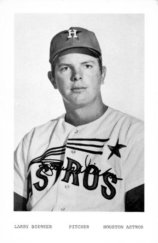 1971 Houston Astros Photocards #NNO Larry Dierker Front