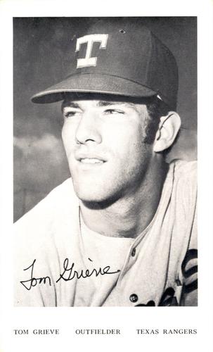 1972 Texas Rangers Photocards #NNO Tom Grieve Front