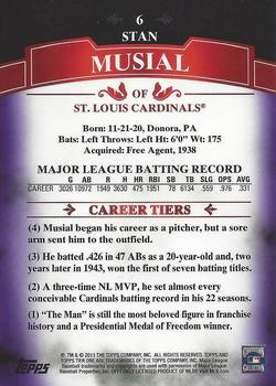 2011 Topps Tier One - Purple #6 Stan Musial Back