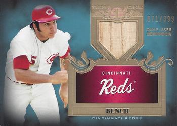2011 Topps Tier One - Top Shelf Relics #TSR19 Johnny Bench Front