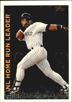 1995 Topps - League Leaders #LL6 Andres Galarraga Front