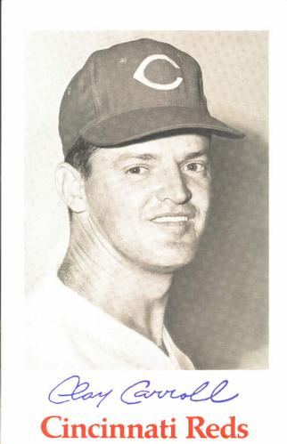 1968 Cincinnati Reds Photocards #NNO Clay Carroll Front