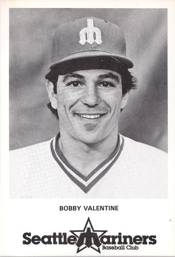 1979 Seattle Mariners Postcards #NNO Bobby Valentine Front