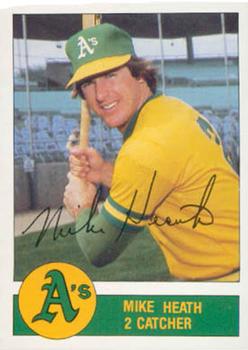 1982 Granny Goose Oakland Athletics Facsimile Signatures #NNO Mike Heath Front